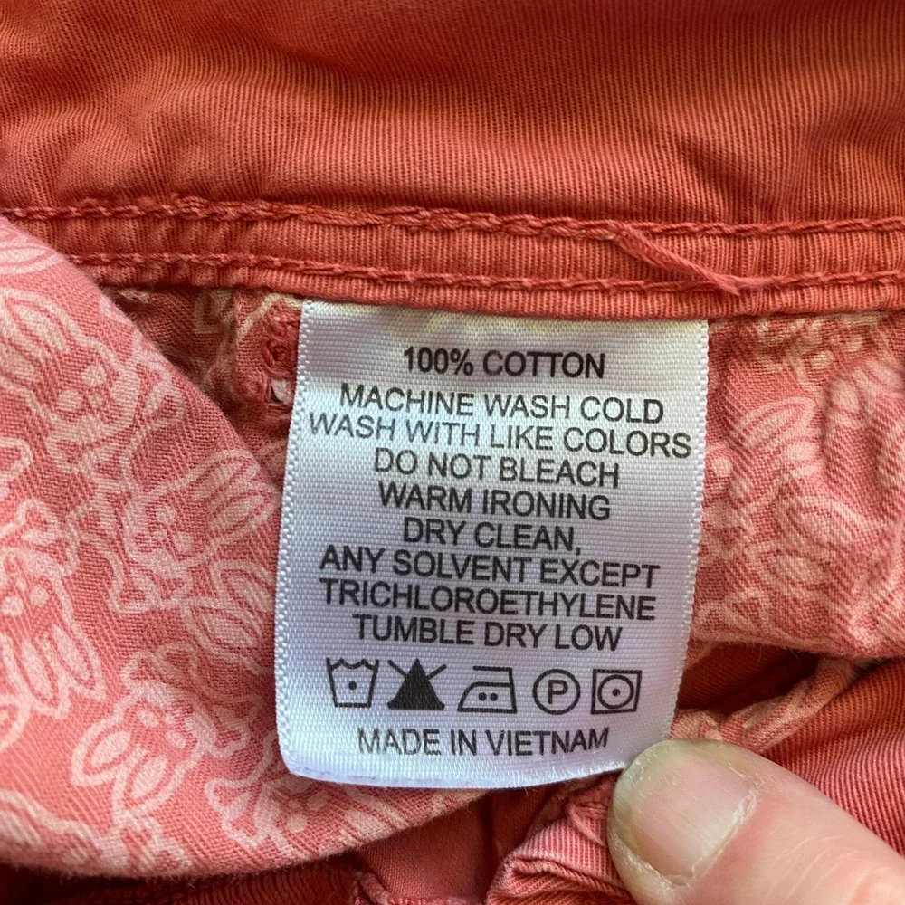 Psycho Bunny Cotton Relaxed Rugged Coastal Outdoors Clean Chino Shorts 30 Pink